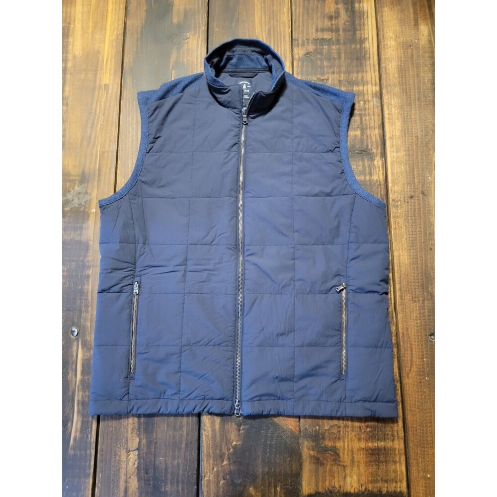 Johnnie-O Men's Twilight Navy Blue Savard Puffer Vest Sz Large Inner Pockets